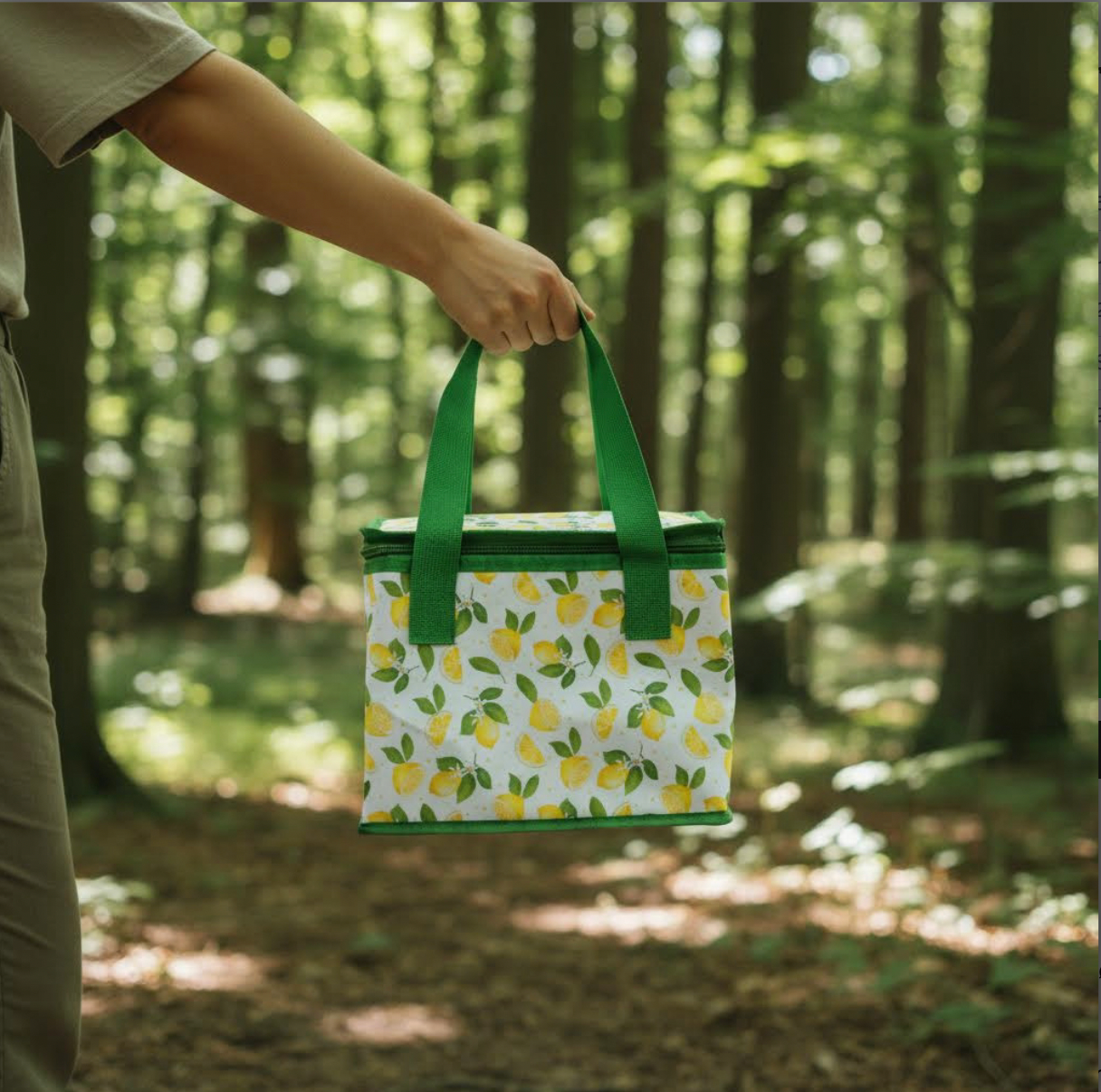 Kühltaschen 2er-Pack mit Zitronenprint