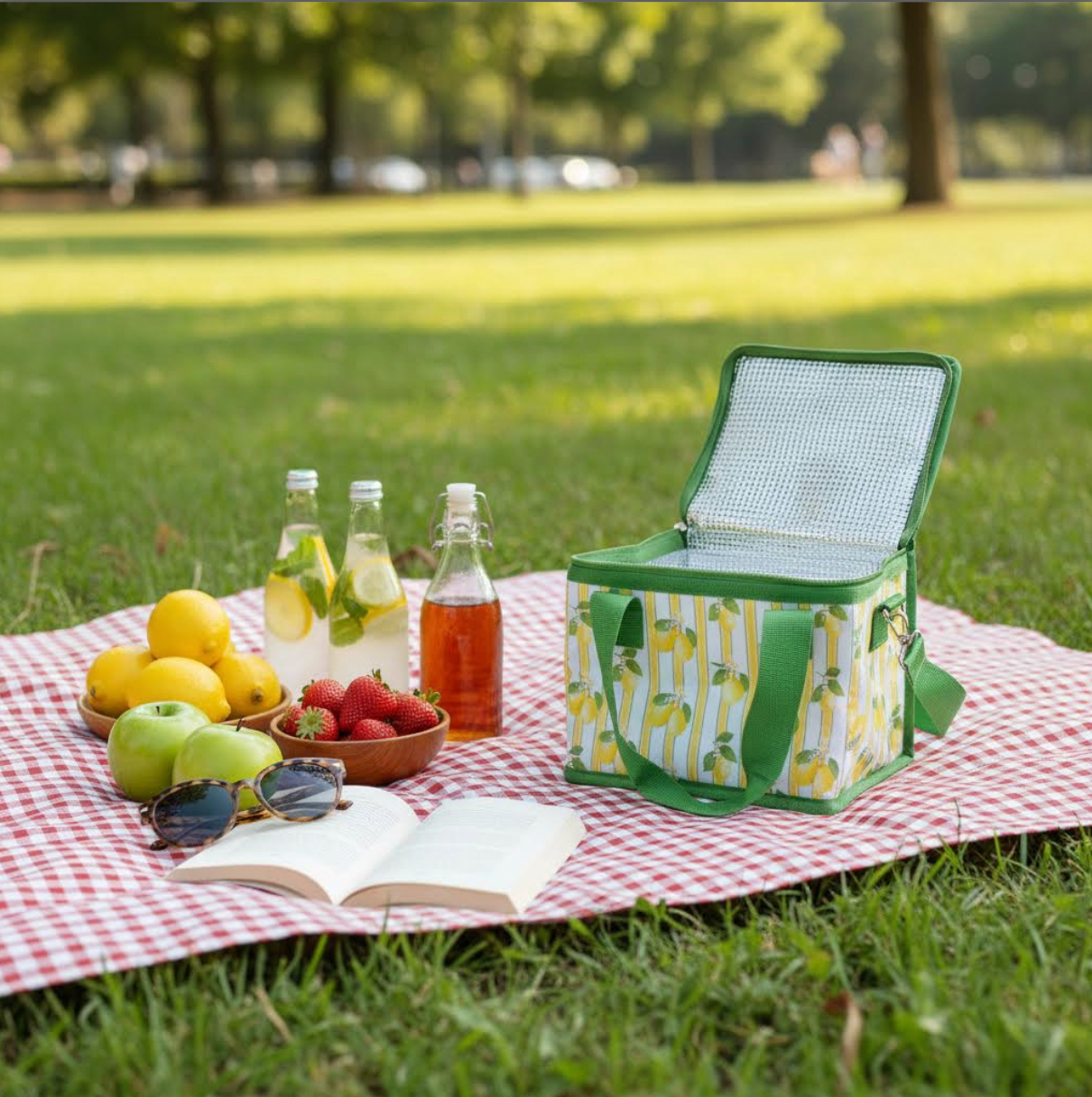Kühltaschen 2er-Pack mit Zitronenprint