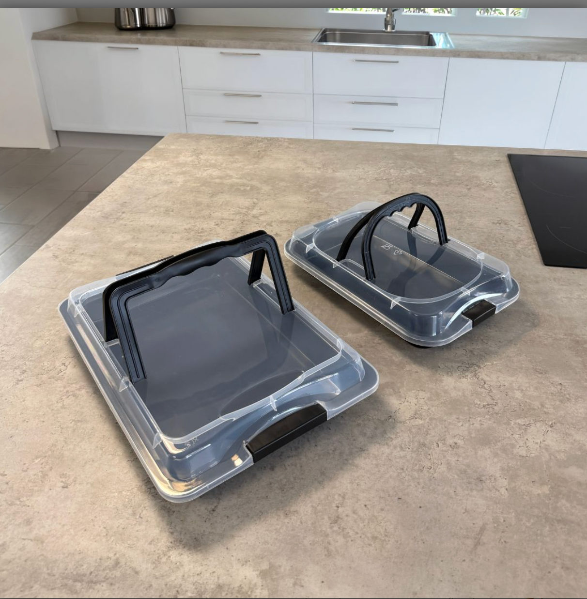 Backblech-Set mit Deckel - 2er-Pack