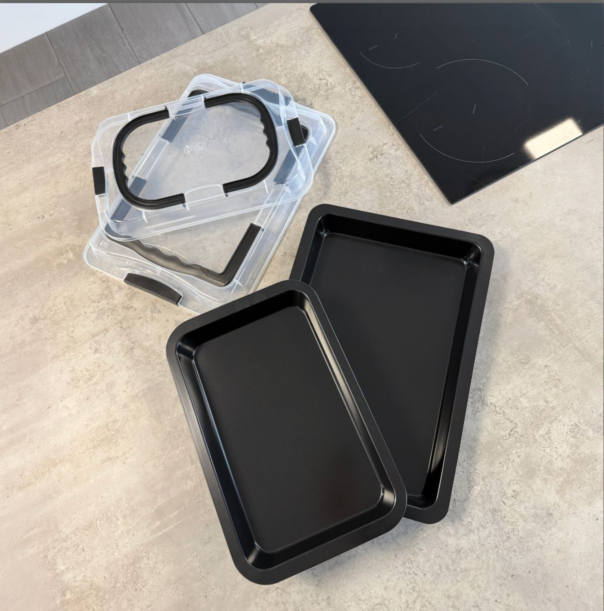 Backblech-Set mit Deckel - 2er-Pack