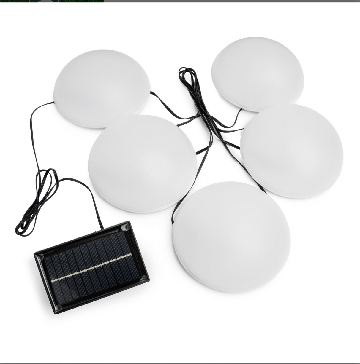 Solar Halbkugel LED-Lampe - 5er-Pack