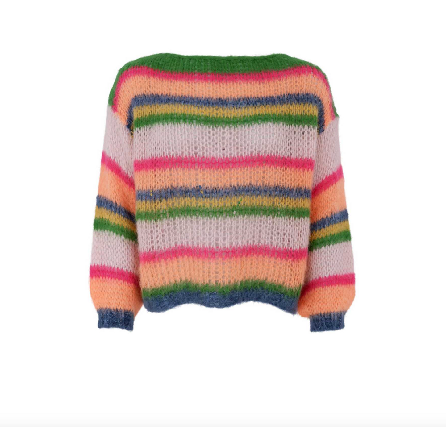 Strick multi striped jumper - Orange Multi