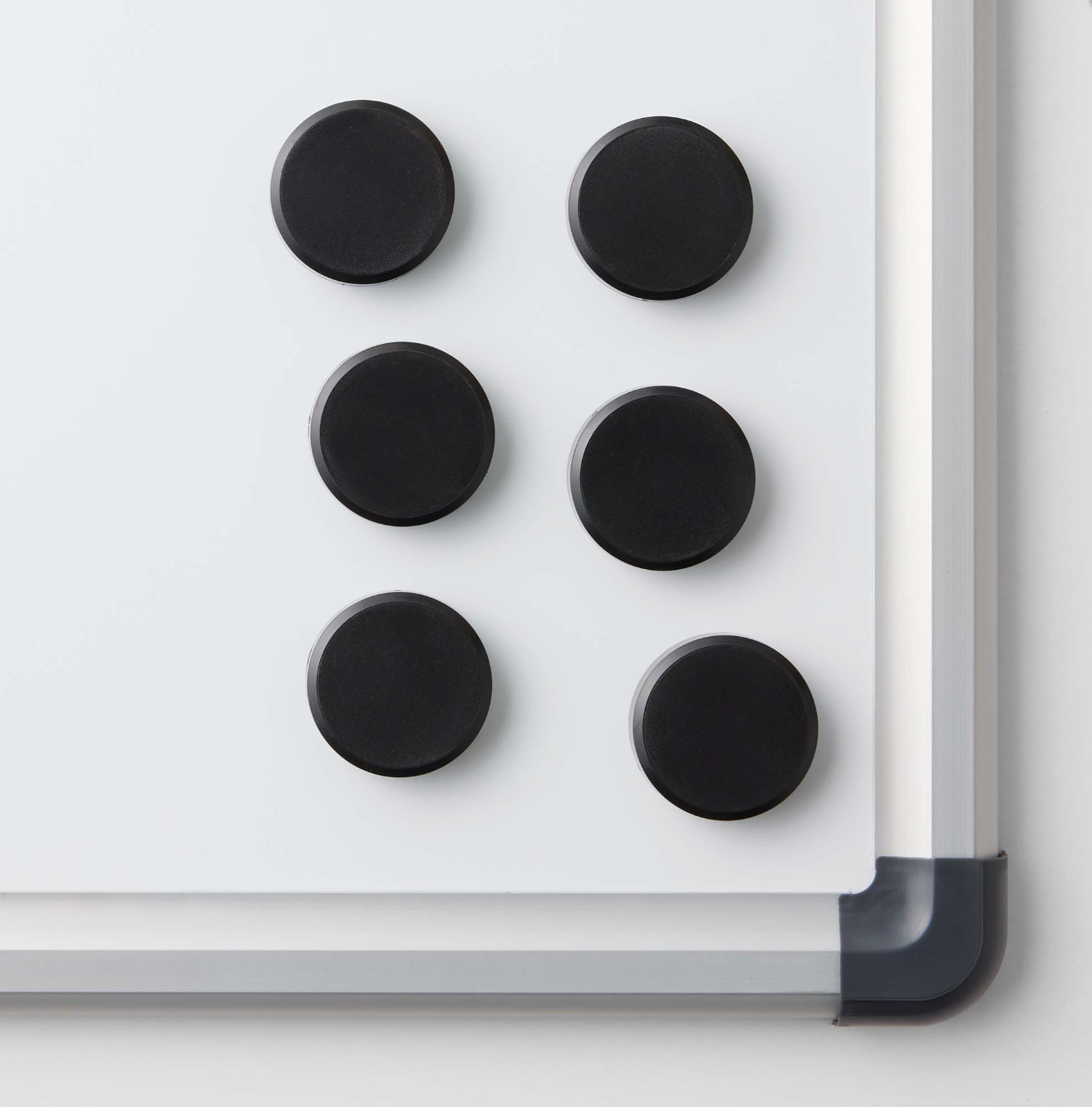 Magnete für Whiteboards - Schwarz 6 Stk