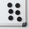 Magnete für Whiteboards - Schwarz 6 Stk