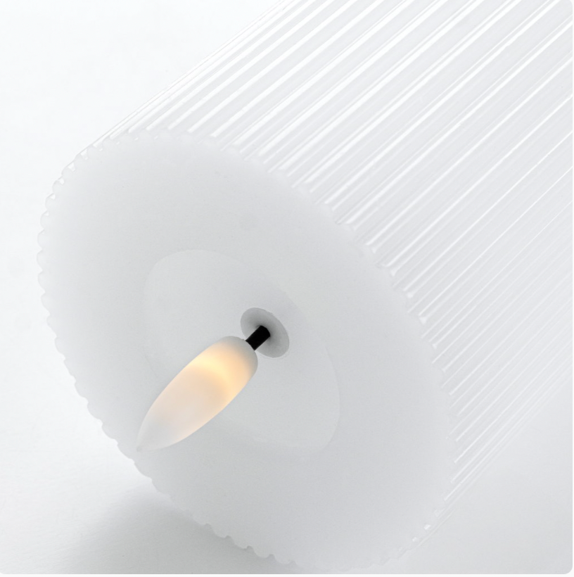 Touch-LED-Lichtpaket gerillt - 3er Pack weiß