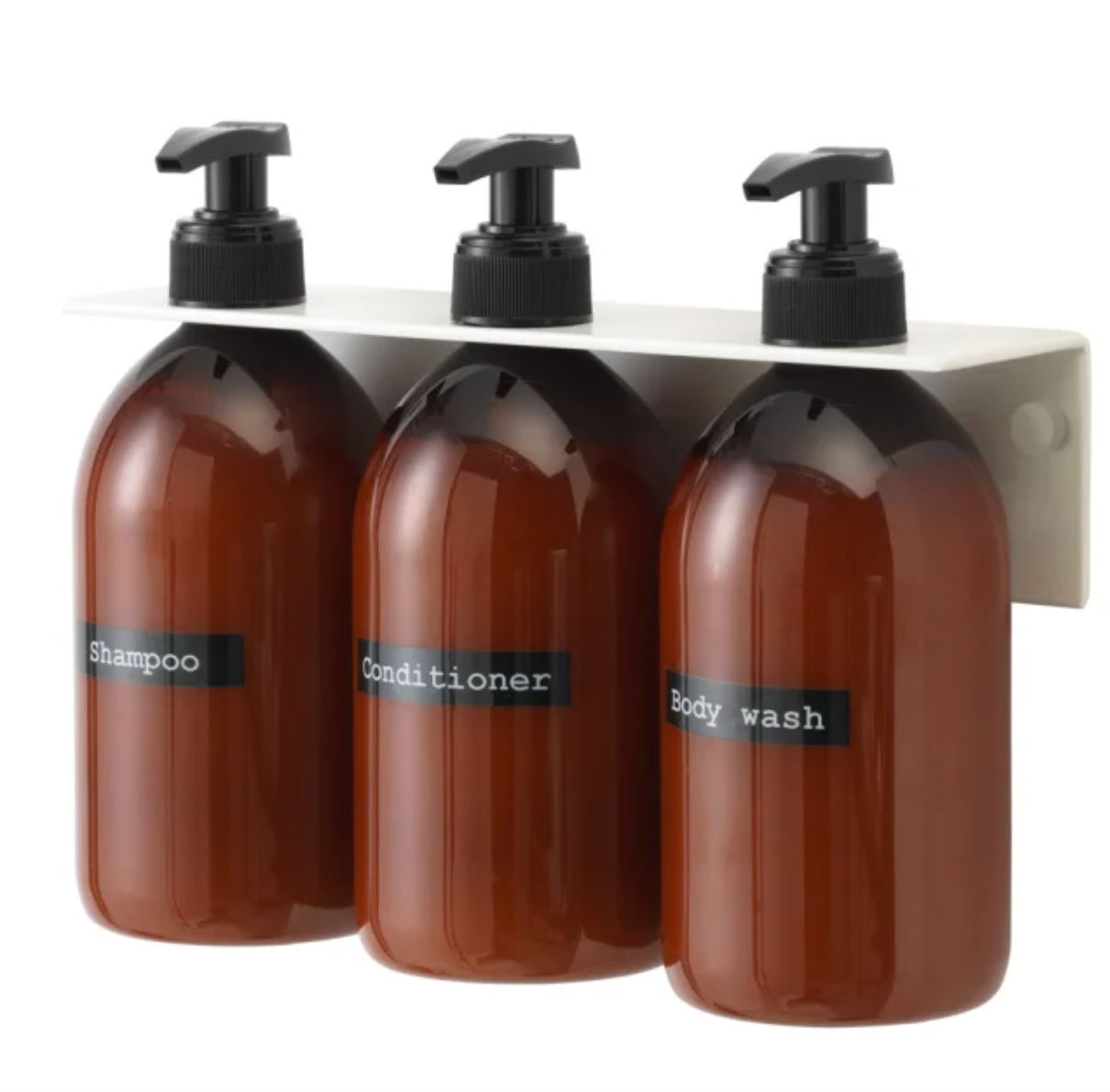 Wandhalter für 3 Flaschen - Weiß