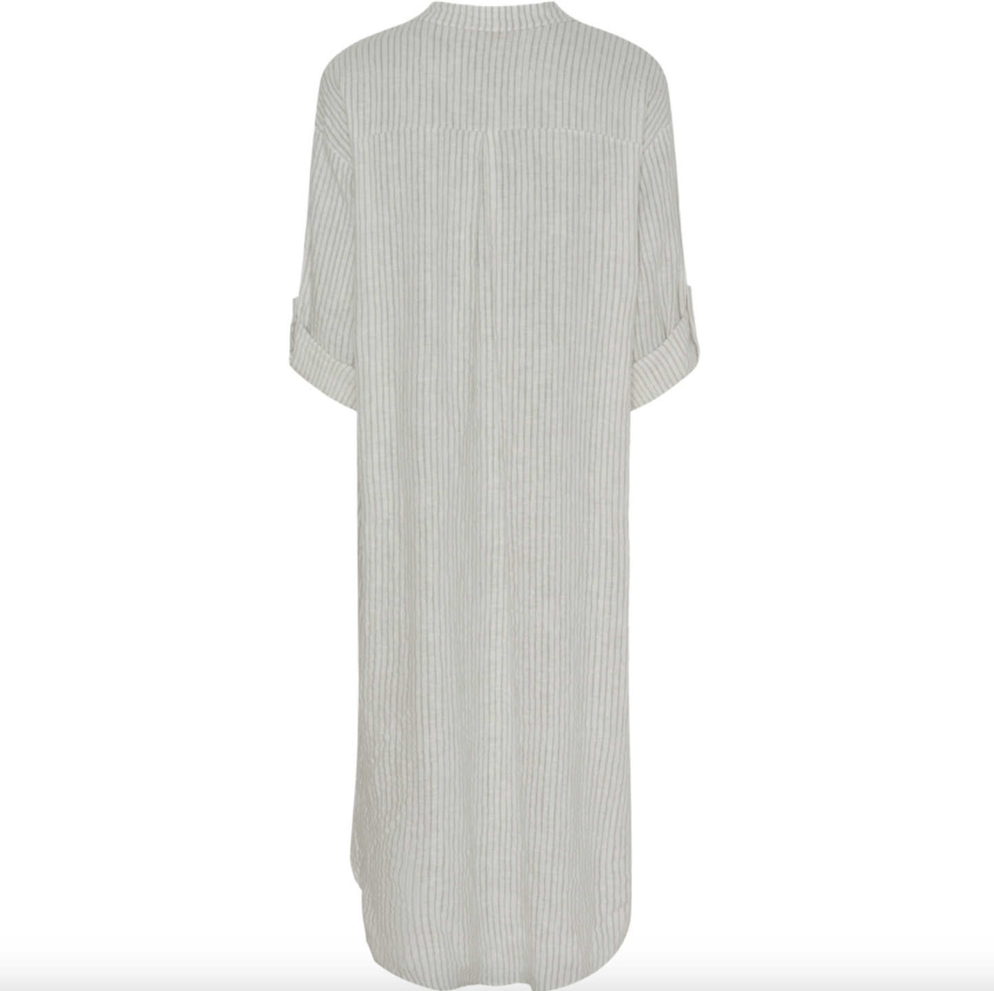 Kleid Leinen – Grey Stripe