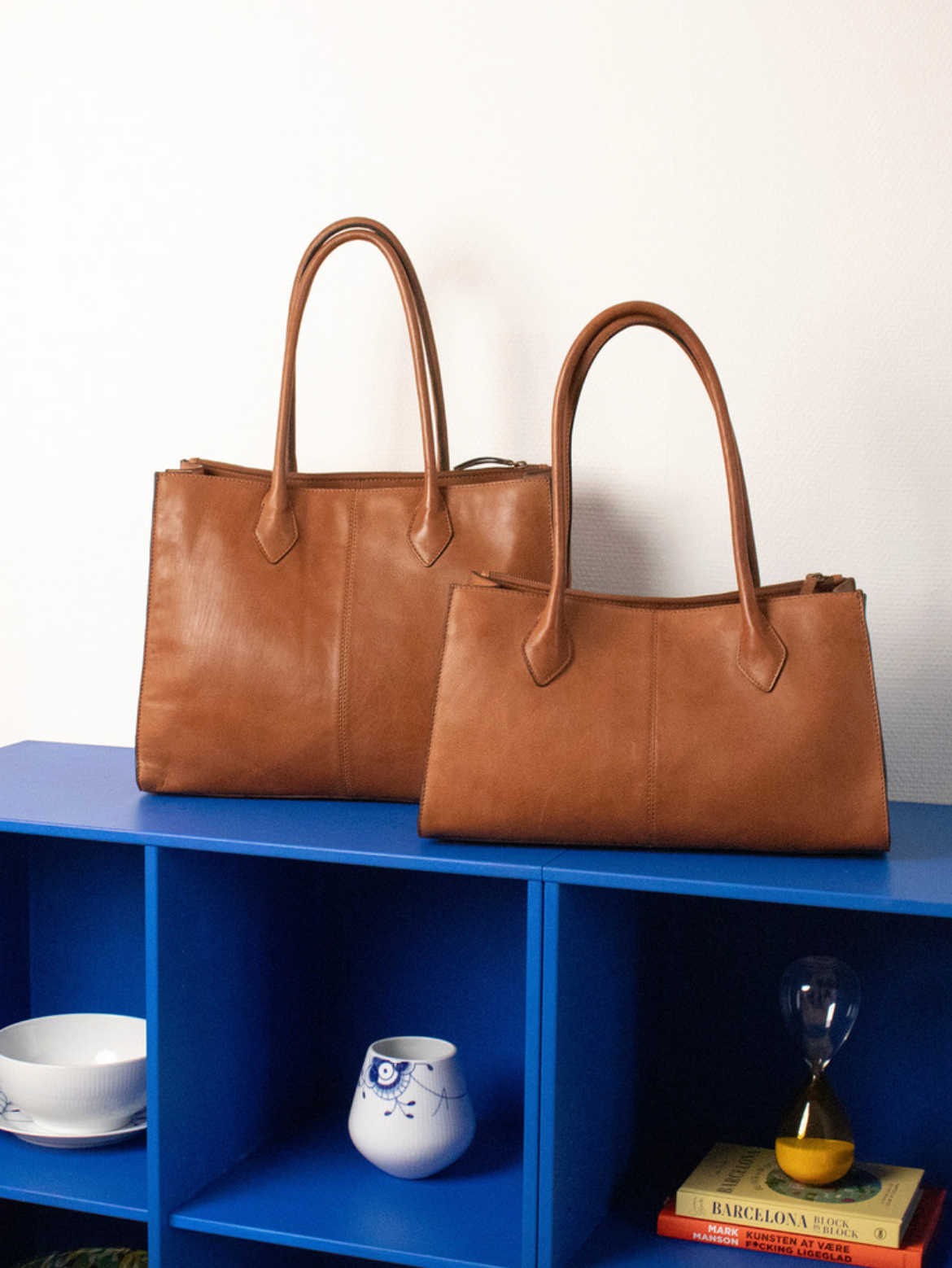 Schultertasche Ora Big - Cognac