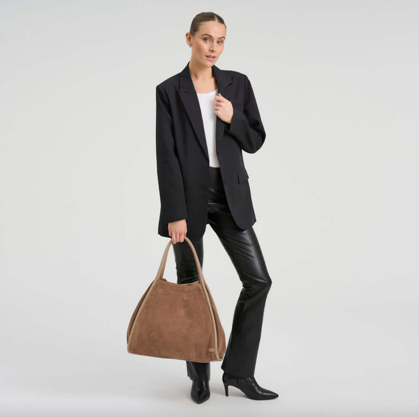 Shopper Wildleder - Taupe