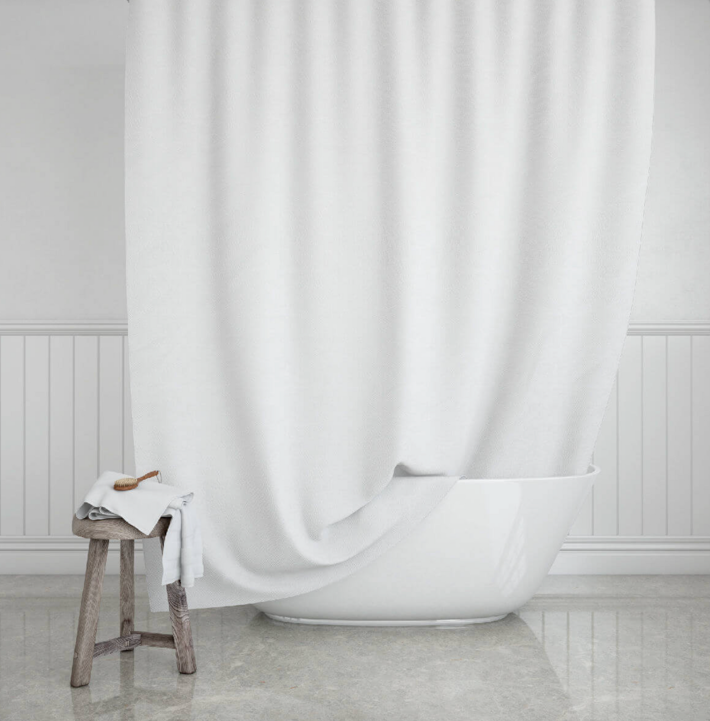 Duschvorhang Estia white - 180x200