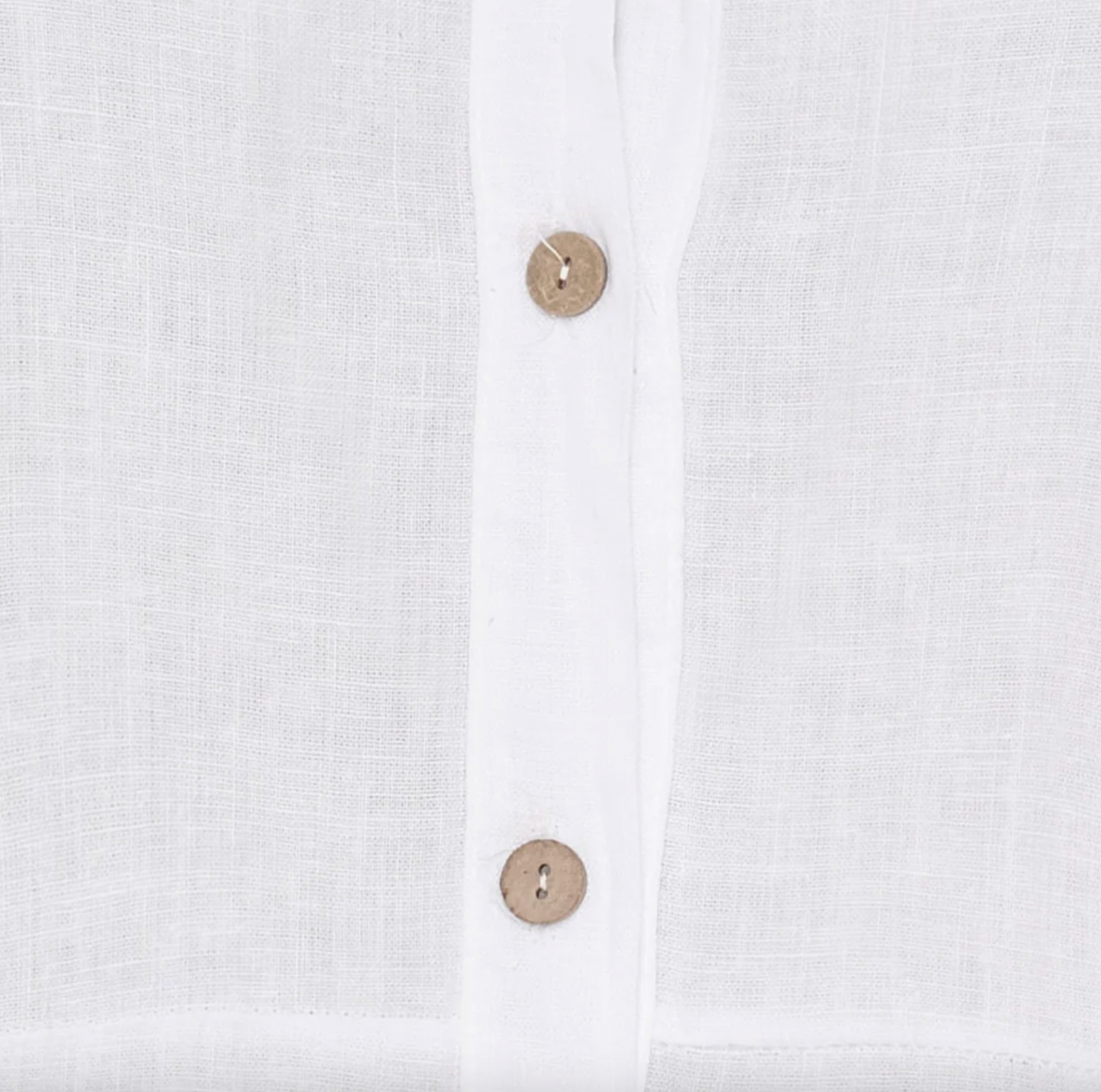 Kleid Leinenmix – Weiß