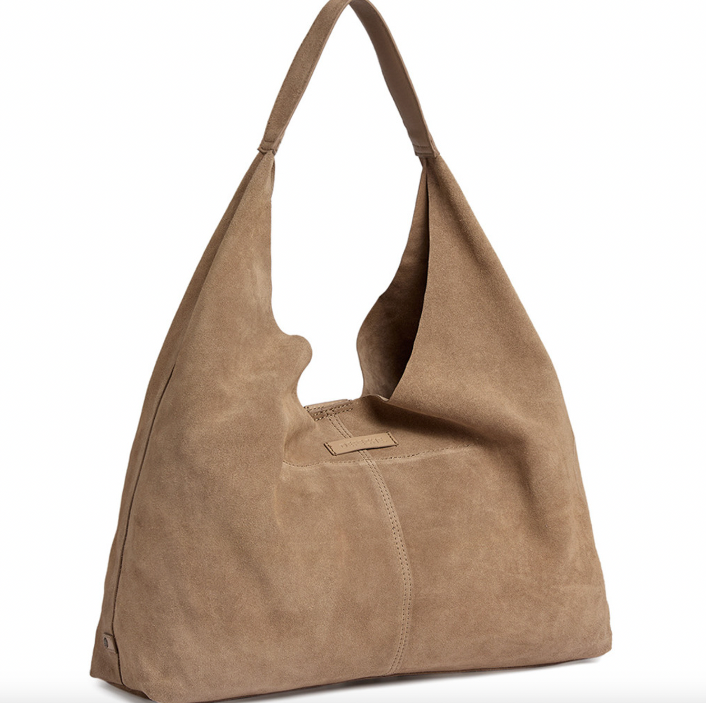 Shopper aus weichem Wildleder - Sand