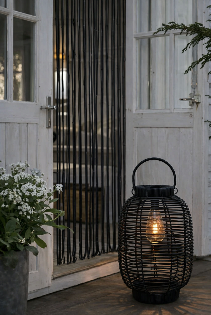 Laterne Solar Molly Black - XL