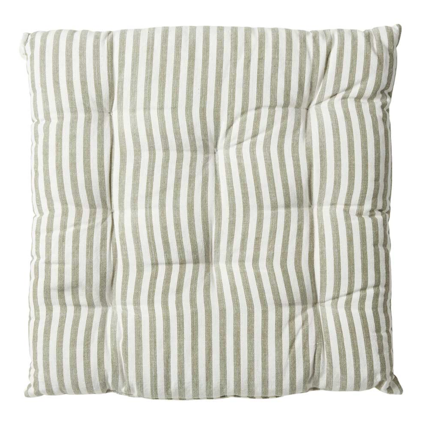 Futonkissen – Gestreift Salbeigrün 40×40