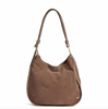 Schultertasche aus Wildleder und Rindsleder
