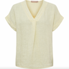 T-shirt - Flea yellow linen