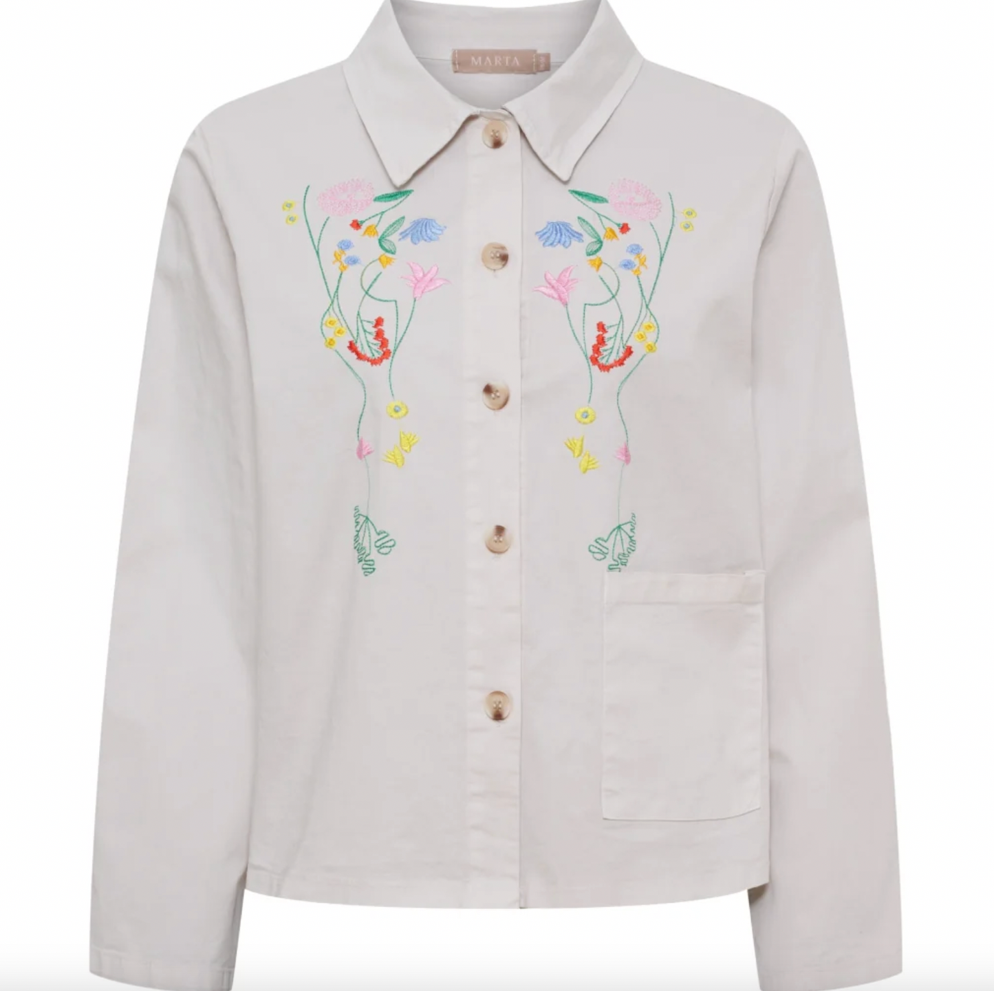 Jacke mit Stickerei