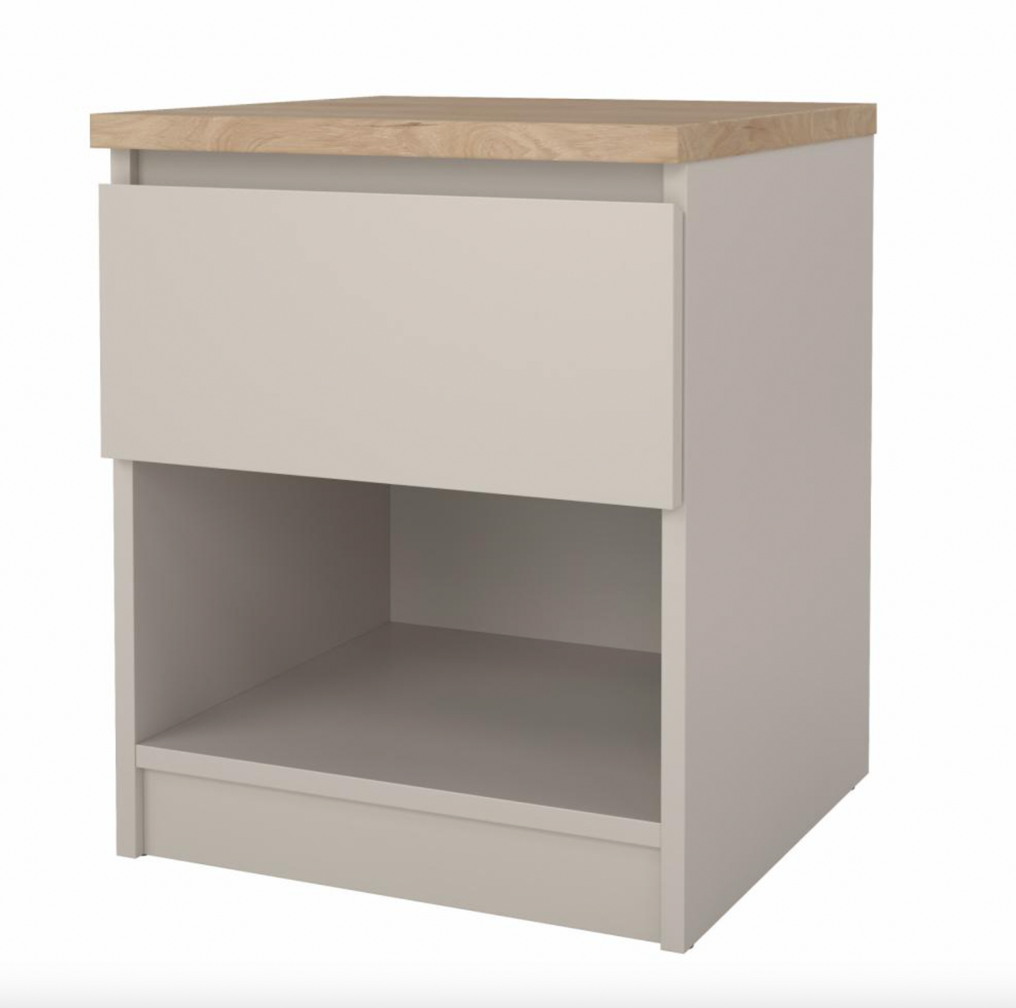Nachttisch - Hickory / Cashmere mit 1 Schublade