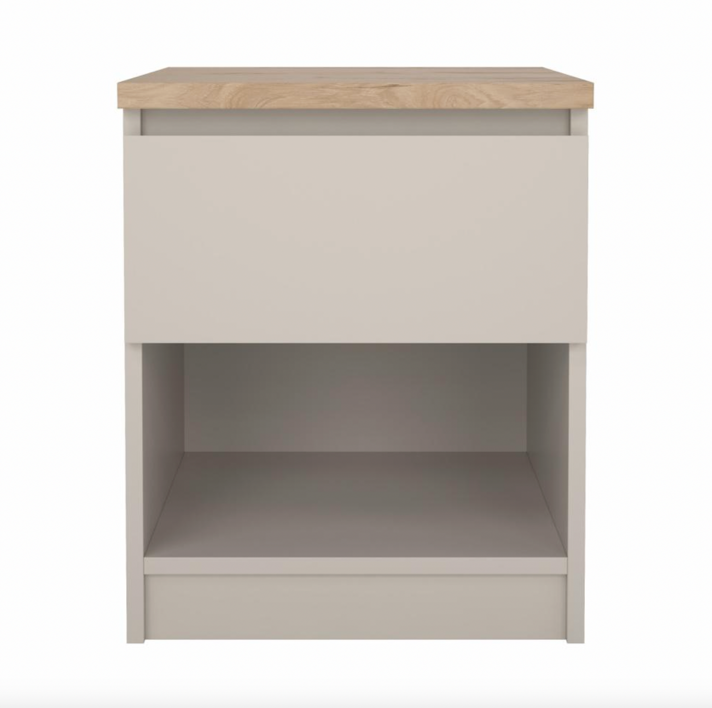 Nachttisch - Hickory / Cashmere mit 1 Schublade