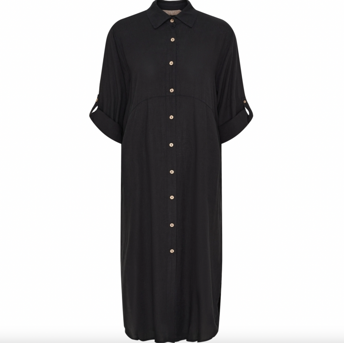Kleid Violetta - Black Leinenmix