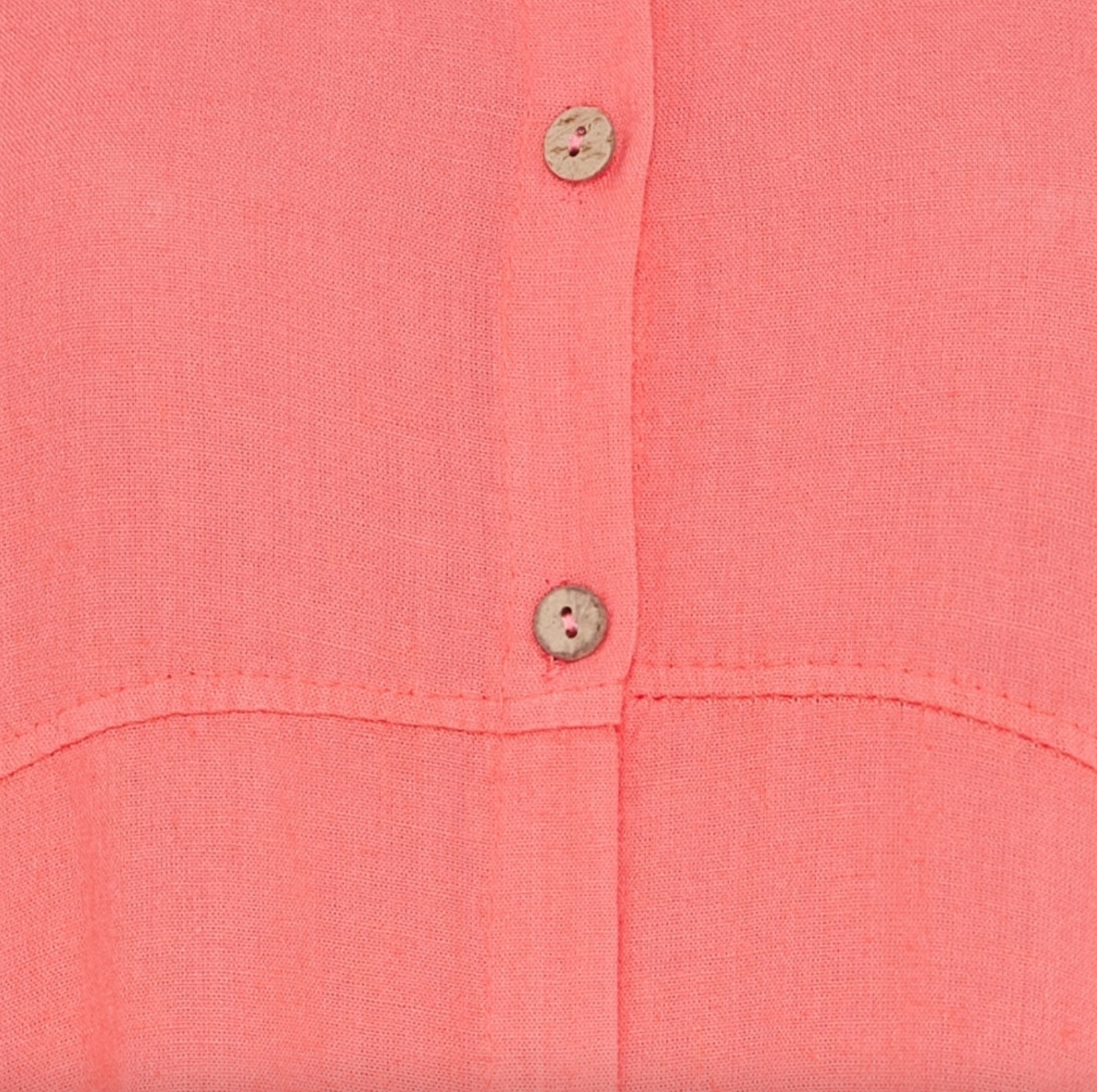 Kleid Violetta - Coral-Leinenmix