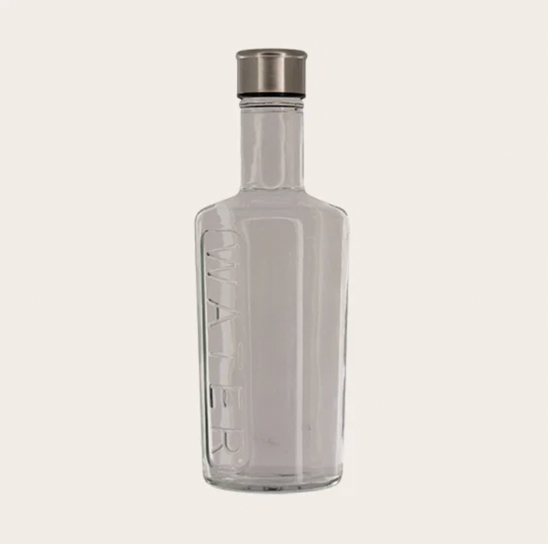 Wasserflasche mit Metalldeckel