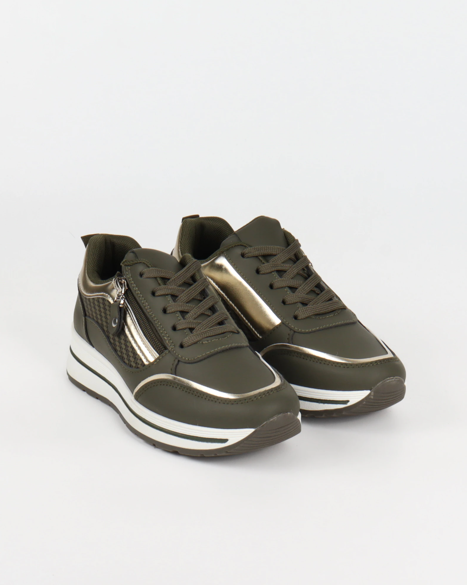 Sneakers Bottine Kaki