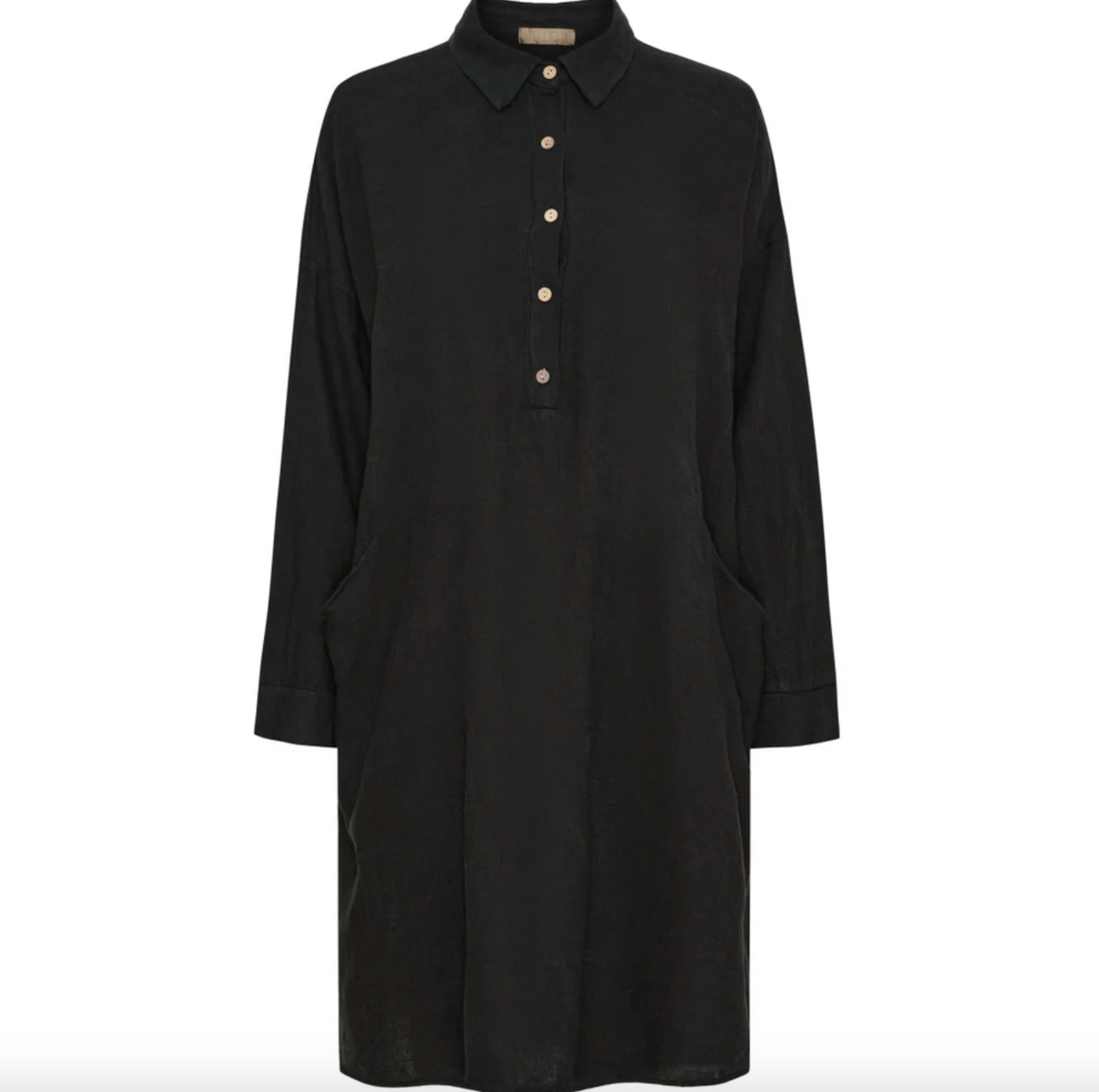 Kleid mit Taschen - Leinenmix