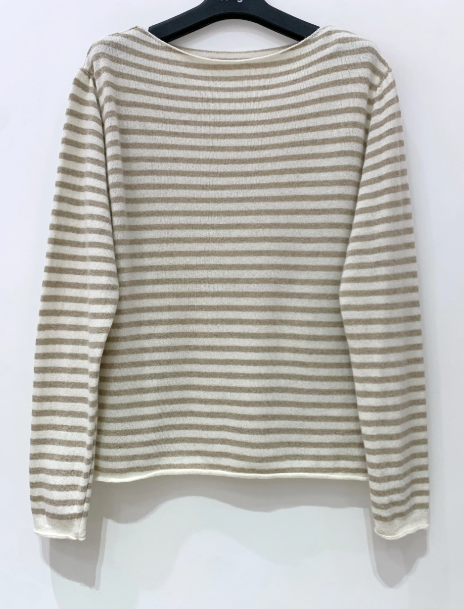 Bluse Cashmere Mix - Beige