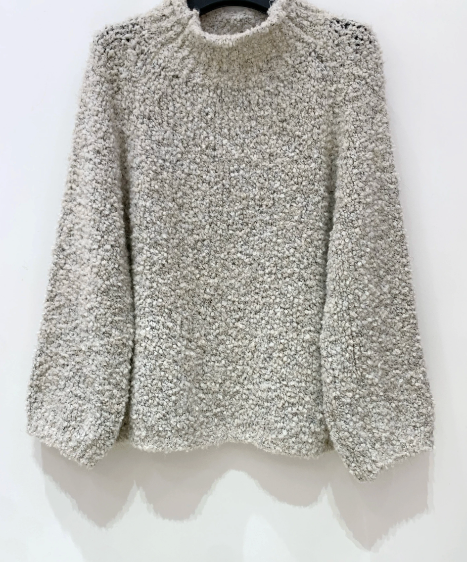 Strick Bouclé beige