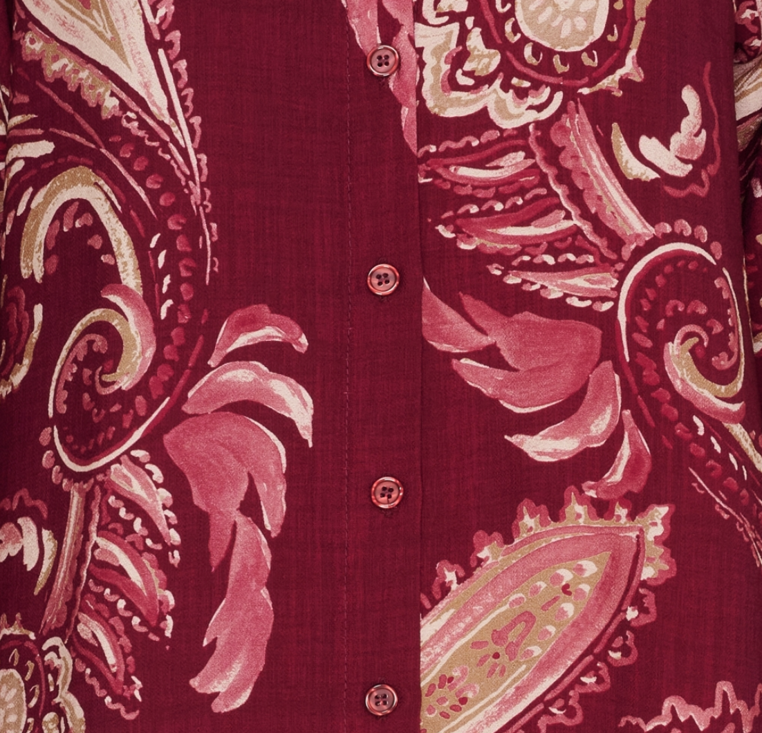 Kleid Moss Bordeaux