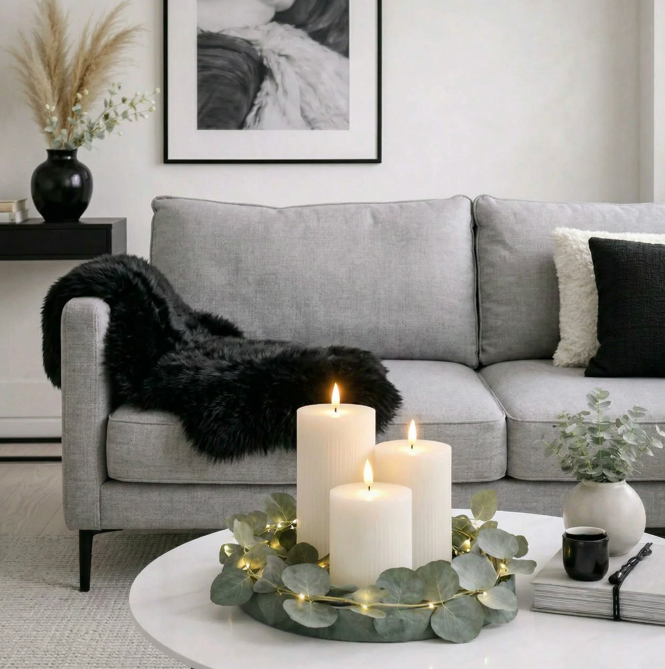Lammfell Black - 85x55cm