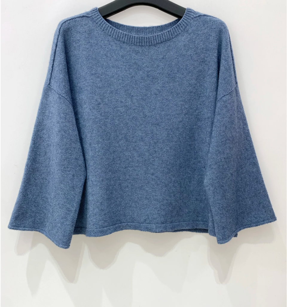 Pullover mit 3/4-Ärmeln - Jeans