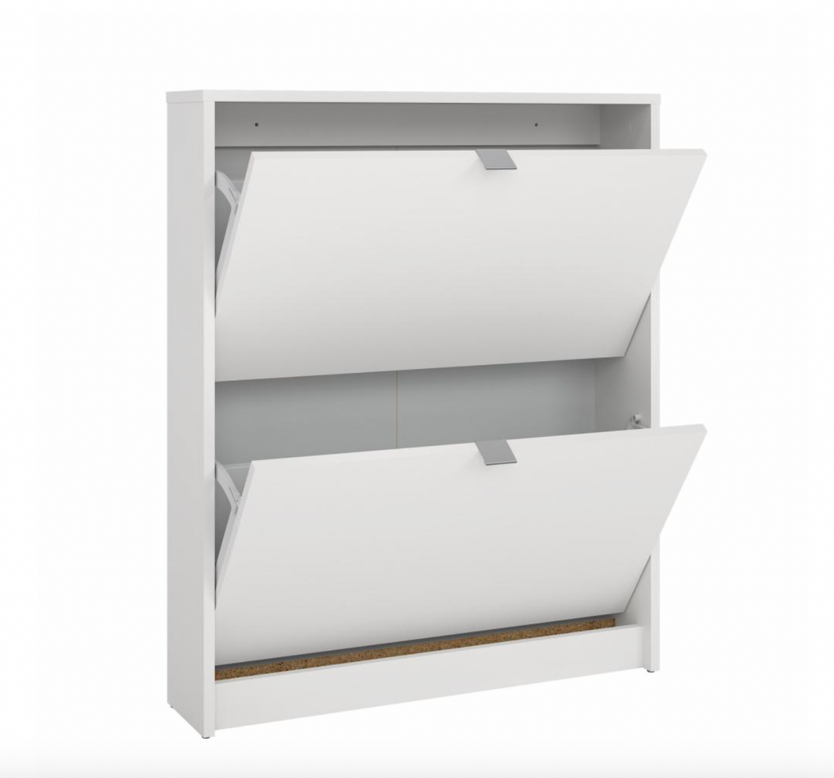 Schuhschrank mit 2 Fächern - White