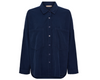 Hemd aus Babycord - Blau