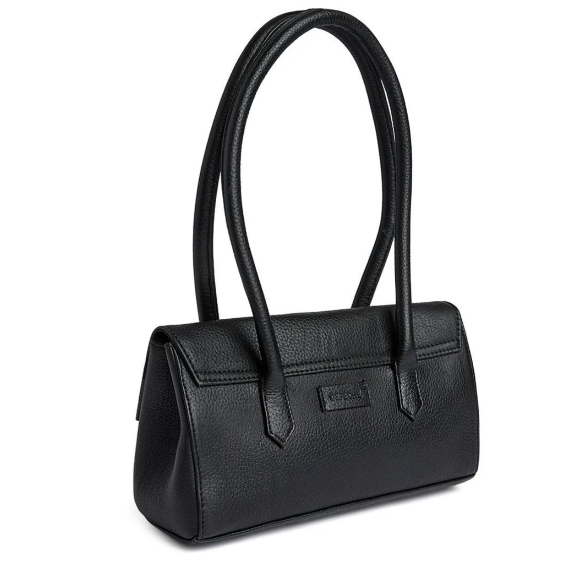Schultertasche Recife – schwarzes Leder