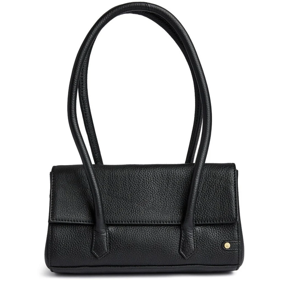 Schultertasche Recife – schwarzes Leder