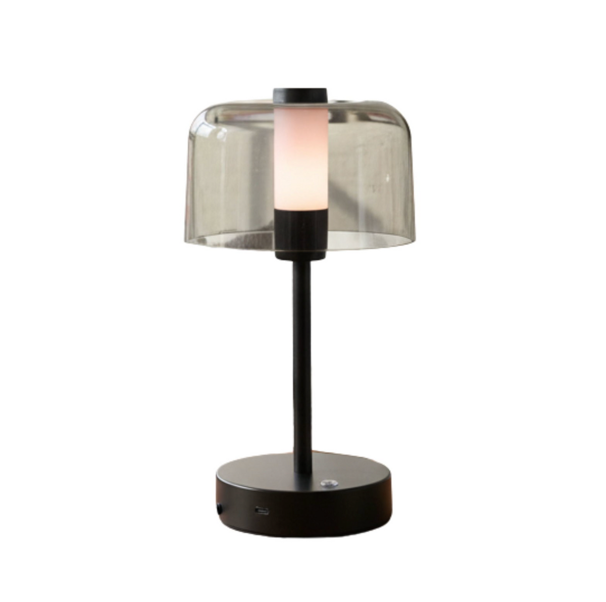Tischlampe wiederaufladbar – schwarz