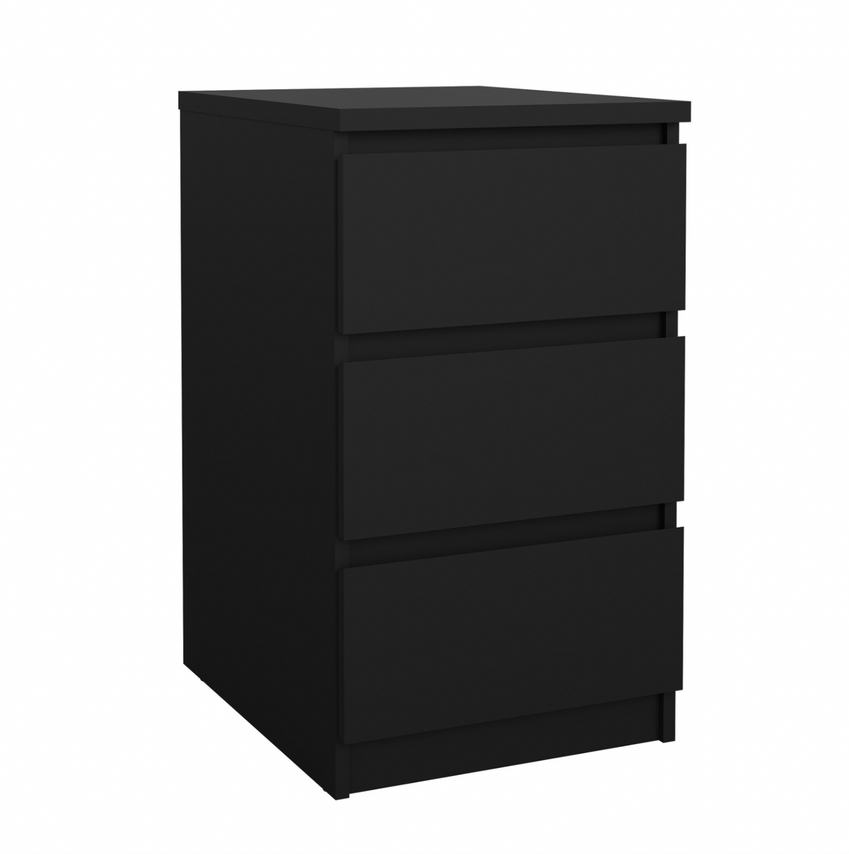 Nachttisch 3 Schubladen - Black