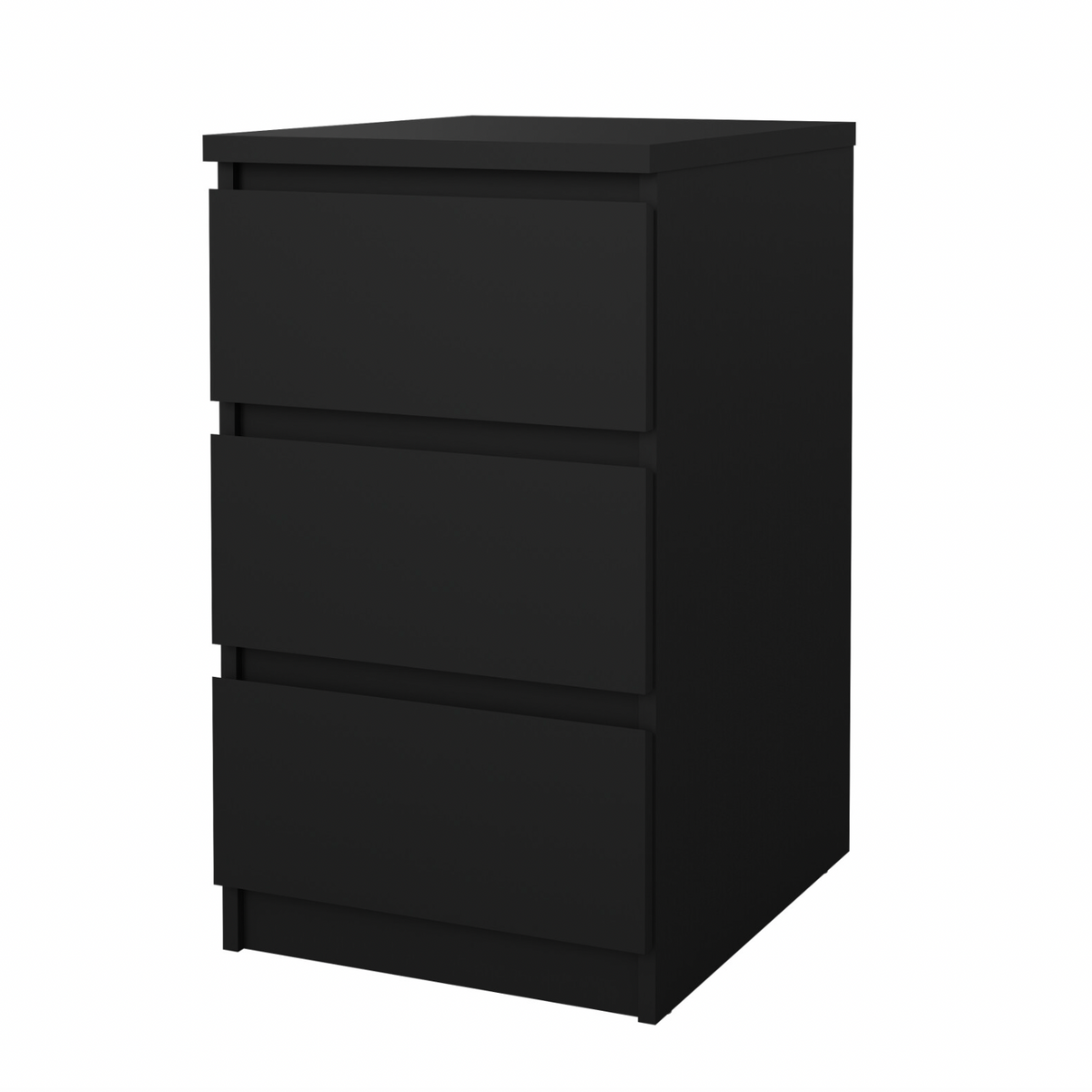 Nachttisch 3 Schubladen - Black