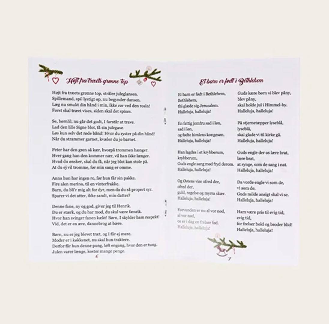 Weihnachtsliederheft mit dänischen Weihnachtsliedern - 4 Stück – Weihnachtslieder
