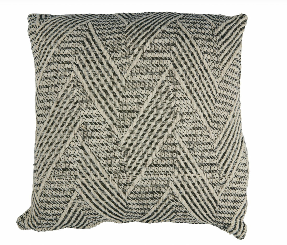 Kissen mit Füllung 45x45 cm - Grafisch Schwarz