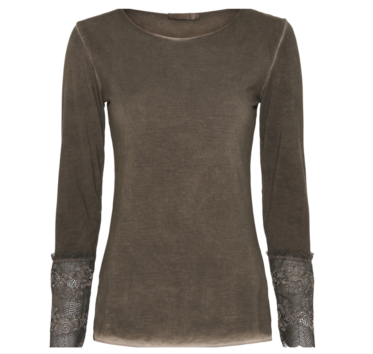 Bluse BASIS mit Spitzendetails – Moro