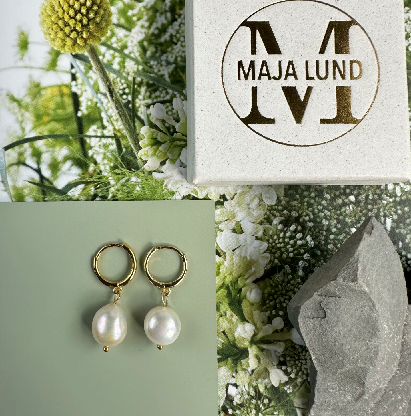 Ohrringe Kirstin – Vergoldetes Sterling-Silber