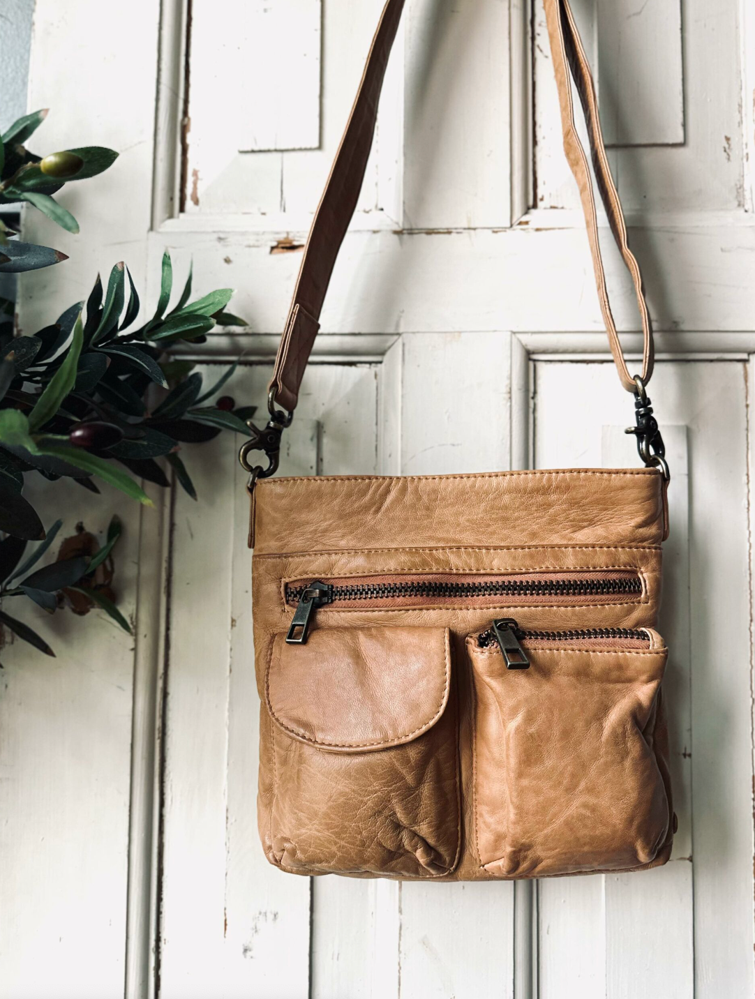 Crossbody Camel – Ultra weich