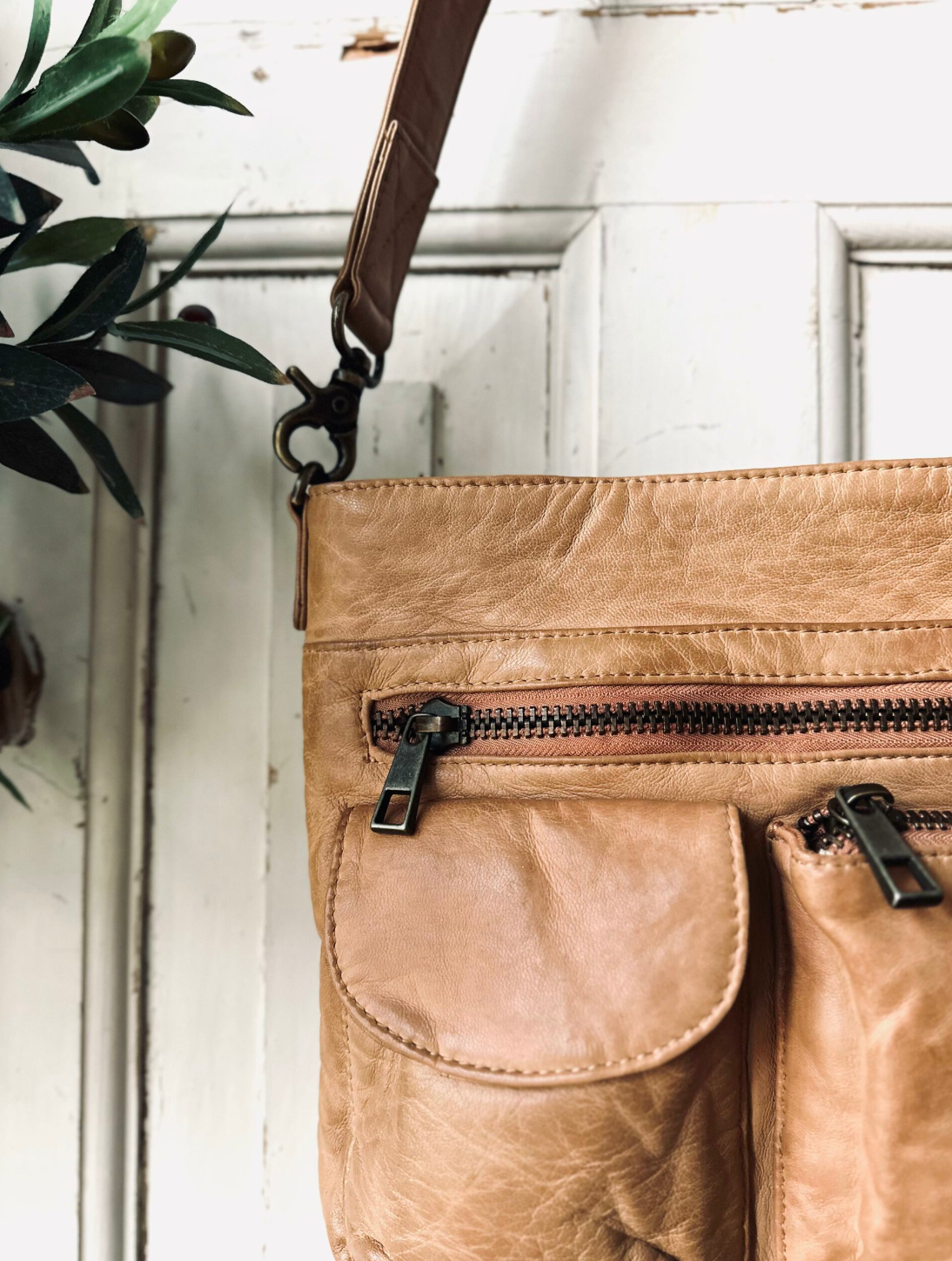 Crossbody Camel – Ultra weich