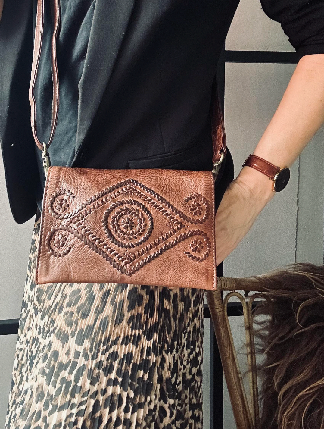 Clutch Boheme Brandy – Handgefertigt