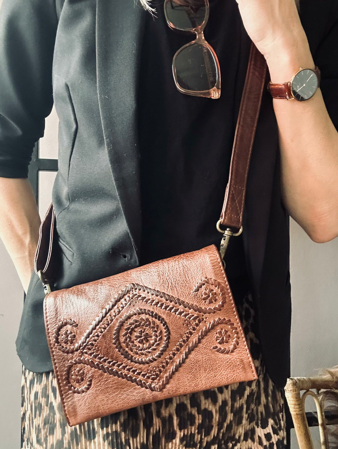 Clutch Boheme Brandy – Handgefertigt