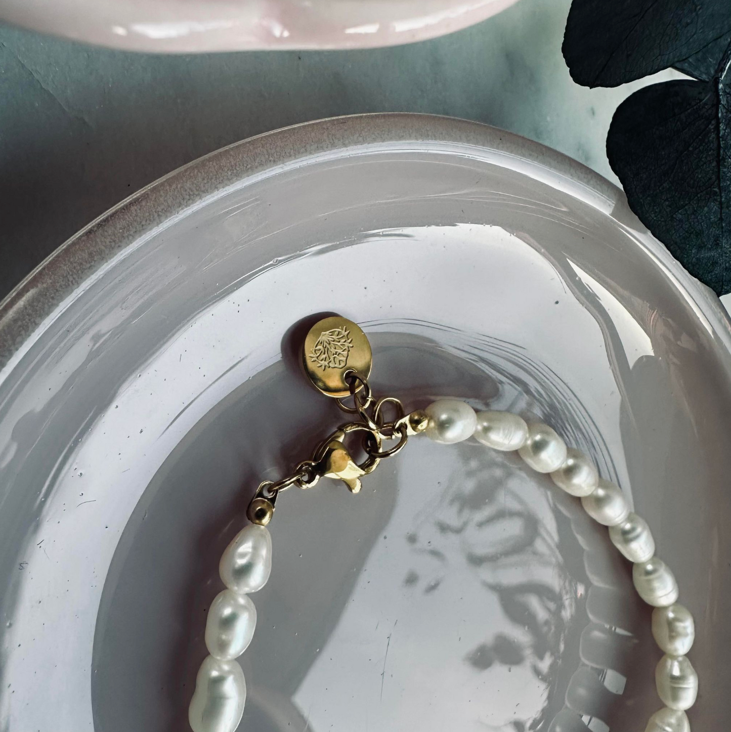 Armband Beate vergoldet - Wasserfest