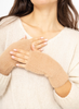 Handschuhe - Beige Plüsch